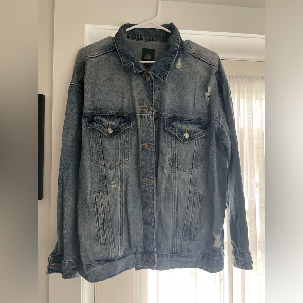 WILD FABLE Distressed Denim Jacket